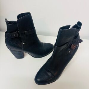 Rag and Bone Harrow Black Ankle Boot